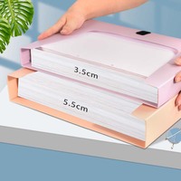 Organizador de carpetas de archivos de plástico de oficina multifunción de tamaño A4, caja de almacenamiento ejecutiva, Carpetas con logotipo personalizado