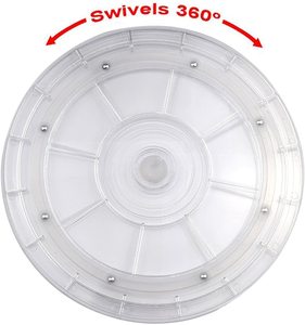 Màn Hình Xoay Tròn Bằng Nhựa Trong Suốt 6 Inch 360 Độ Lazy Susan <span class=keywords><strong>Base</strong></span> Vỏ Nhựa Xoay Tròn - Product Image 4