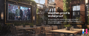 Televisor Inteligente para Exteriores IP65 de 55 Pulgadas, 4K 3840*2160, Alto Brillo, Señalización Digital, Monitor Impermeable para <span class=keywords><strong>Restaurantes</strong></span>, Entretenimiento Comercial - Product Image 4