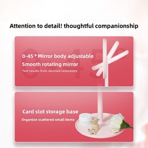 Espejo de Maquillaje Inteligente LED Iluminado <span class=keywords><strong>DOCO</strong></span> LAB HD con Rotación de 360° y Control Táctil, Material ABS, Modelo M003 - Product Image 4