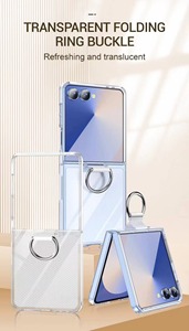 Bán buôn nóng bán 2025 Vòng mới đơn giản da cảm thấy sơn mài chống xước lật điện thoại trường hợp Đối với Samsung lật 7 6 5 4 3 - Product Image 6