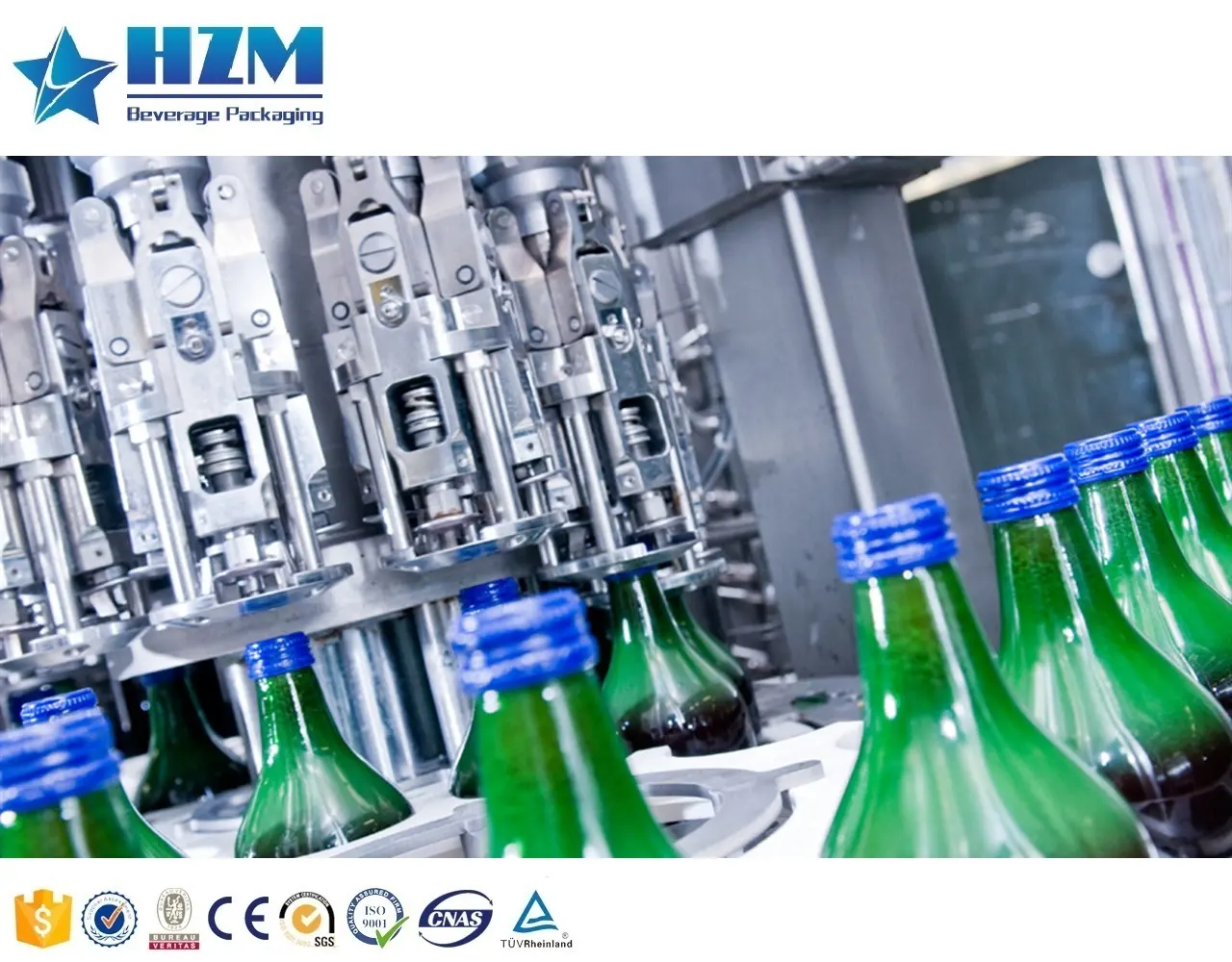 Glass Bottle Carbonated Beverage Filling Production Line Carbonated Drink Filling Machine Soft Drink Filling Machine