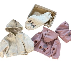 Tongxingyuan Girls Autumn Winter Outfit Cotton Thickening Cartoon <b>Bear</b> Two Piece Set Casual Kids Clothes Set - Product Image 5
