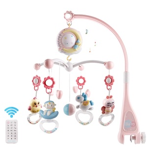 Juguete con Control remoto para bebé, juguete infantil giratorio, campana para cama de bebé, Musical, cuna móvil - Product Image 1