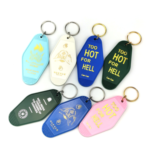 Cá nhân hoá tùy chỉnh khách sạn Keychain trống in logo motel Keychain UV nhựa Keychain motel <span class=keywords><strong>Key</strong></span> tag đầy màu sắc Móc chìa khóa - Product Image 1