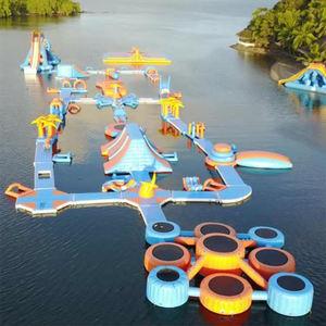 Nouvel arrivage Grand parc flottant gonflable Parcours d'obstacles à l'eau gonflable Équipement <span class=keywords><strong>de</strong></span> loisirs Parc aquatique pour la location - Product Image 1