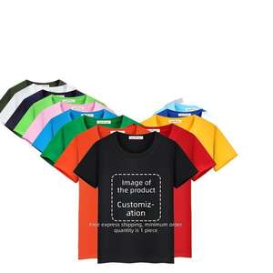T-shirts en gros avec logo, vêtements de travail, chemises publicitaires, uniformes d'équipe culturels à manches courtes, T-shirts grande taille, DI - Product Image 1