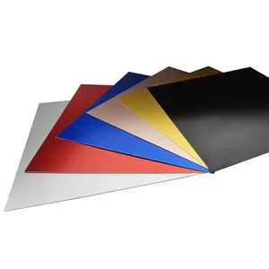 1050 1060 1070 5052 6061 alliage Al Métal Feuilles Laser Marquage Plaques Noir Couleur Anodisé Décoration Panneau En Aluminium Plaques