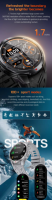 Smartwatch Android KT88 con Display AMOLED, IP68, Fitness Tracker, Monitoraggio del Sonno, Bussola, Assistente Vocale, Risposta alle Chiamate, Cinturino in Silicone