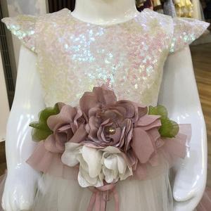 ชุดแต่งงานเสื้อผ้าดอกไม้ปาร์ตี้พรหมเด็กผู้หญิงเด็กสีชมพู - Product Image 2