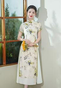 आधुनिक मैक्सी पोशाक के साथ आधुनिक मैक्सी पोशाक और आकार के चीनी चींगसम चींगसम चींगसम - Product Image 2