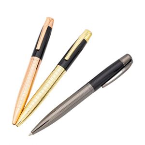 Custom Executive Business Office Gift High End 1.0 Mm Smooth Writing Metal Ballpoint <b>Pens</b> Gun Black Engraved Logo - Product Image 2