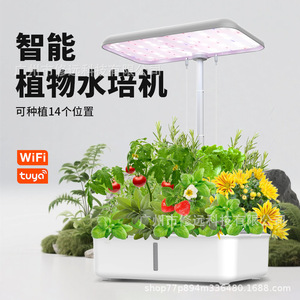 เครื่องปลูกพืชไฮโดรโปนิกส์อัจฉริยะ 14 กระถาง ควบคุมผ่าน WiFi ด้วยระบบ Tuya สำหรับปลูกพืชในร่ม - Product Image 1
