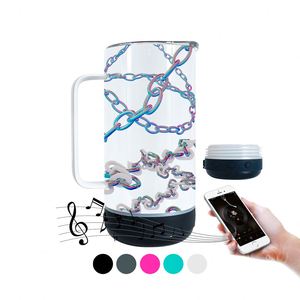 USA WAREHOUSE Free Shipping Wholesale 14oz Vacuum Insulated Wireless Speaker Tumbler for Customized Gifts - Product Image 2