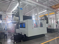 Centro de Mecanizado CNC de Tipo Pórtico, Herramienta CNC de 3 Ejes, Servicio Pesado, Automático, GSK, Mesa de Trabajo Perpendicular de Alta Precisión, Estructura de Marco Tipo Puerta