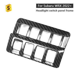 <span class=keywords><strong>Shasha</strong></span> accessoires en Fiber de carbone mode phares interrupteur panneau cadre en Fiber de carbone accessoires de voiture pour Subaru WRX 2022-2023 - Product Image 2