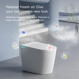 Inodoro Inteligente de Lujo para Baño, Inodoro Japonés con Sensor Automático de Pie, Descarga Electrónica y Función de Lavado T7 Square Ce - Product Image 1