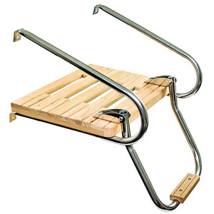 Plataforma de Baño de Teca para Productos Marinos con Escalera, Plataforma de Baño de Teca de Acero Inoxidable 316 para Barcos con Motores Interiores/Exteriores - Product Image 2