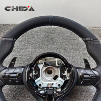 Convient pour BMW M3 M4 M5 F23 F20 F30 F32 F35 F82 F10 F15 F18 E87 E90 E92 E60 E71 Volant en cuir noir amélioré