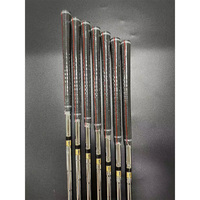 Vente en gros de fers pour hommes noirs en acier inoxydable # 4-P OEM avec logo personnalisé de haute qualité Ensemble de fers pour golf clubs forgés