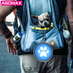 Tazón de Viaje Personalizado para Mascotas, Tazón Doble Plegable y Portátil para Perros, Tazones Elevados Plegables para Comida de Gatos - Product Image 5