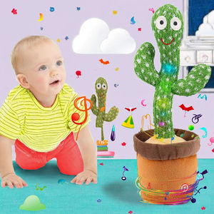 Cactus électrique parlant et chantant unisexe Super Soft PP Cotton-Filled Fabric for Kids Adults Soft Plush Bag ODM Customizable - Product Image 4