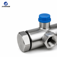Filter Hidrolik Tipe T Tekanan Tinggi Filter Oli Inline Baja Tahan Karat DN15 untuk Pipa Sistem Hidrolik