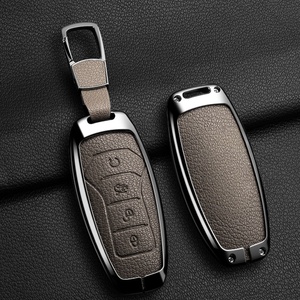 Vỏ bọc chìa khóa xe bằng hợp kim kẽm, silicon và da phong cách doanh nhân, phù hợp với BYD Song Pro Plus Max Dmi EV Seal Dolphin Remote Kia - Product Image 5