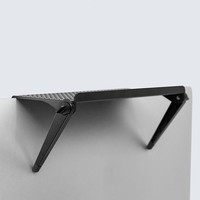 Étagère de rangement réglable en plastique pour support d'écran d'ordinateur ou de télévision