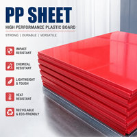 Plaques en polypropylène lisses pour usine, panneaux plastiques brillants, matériaux PP pour laminage et thermoformage