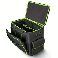 Kit de sac à outils robuste grande boîte à outils à tige de traction sac spécial d'électricien de réparation de tissu Oxford avec roues durables