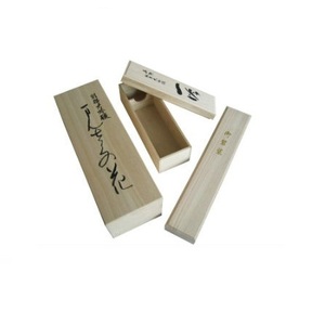 Japanese Style Wooden Wine Giftbox Case with Screen Printing Laser or Burned Logo for Bottle Wine