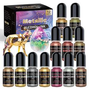 Pigmento de Resina Metálico Altamente Concentrado con Efecto Brillante para Arte con Resina Epoxi, Tinte Líquido Fácil de Mezclar para Joyería y Manualidades - Product Image 6