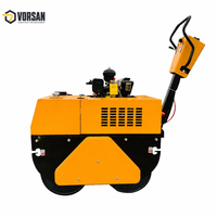 Compacteur vibrant à deux roues personnalisable, à moteur diesel, pour travaux routiers, vente directe usine
