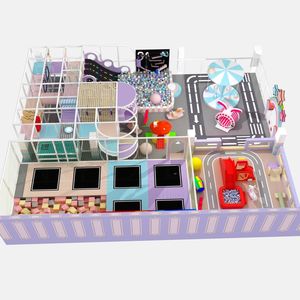 Safe and Exciting Commercial Macaron Theme Naughty Castle Plastic Equipment <b>Trampoline</b> Park Softplay Indoor Playgrounds Kids - Product Image 6
