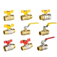 Vanne haute pression NPT gaz de pétrole en laiton 1/2 pouces 3/4 pouces vanne à boisseau sphérique en laiton forgé filetée femelle