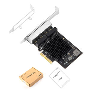 Lekuo IO-PCE8125B-4GLAN Quad Port PCIe 2.5G Ethernet Network Card Low-Profile Desktop <b>LAN</b> <b>Adapter</b> for NAS Servers Industrial PCs - Product Image 6