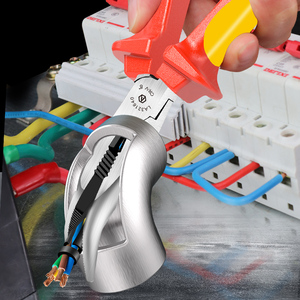 Pince à bec courbé métrique de qualité industrielle en acier, outil manuel de dénudage pour électriciens et bricolage, Splendor - Product Image 3