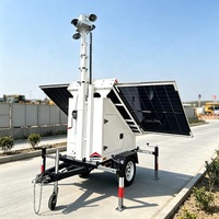 Nouvelle Arrivée : Remorque de Surveillance Solaire avec 3 Panneaux Solaires de 400W pour la Surveillance des Aéroports