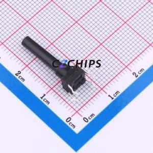 TSW06112-210B331CA Tactile Switch Through hole-4P,6.1x6.1mm Switch Single Pole Single Throw Round Button 1.8N 6.1mm - Product Image 2