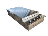 Barbecue de luxe haut de gamme en acier inoxydable à encastrer pour extérieur, gaz GPL/GN/Butane, brûleurs réglables, allumage électronique par impulsion
