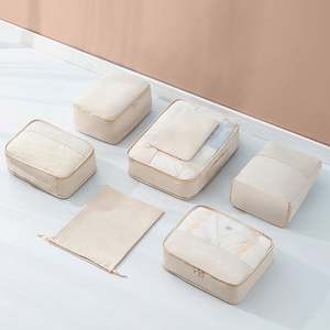 Ensemble de 7 cubes de compression pour valise, cubes de rangement pliables pour voyage, sacs de rangement pour bagages - Product Image 4