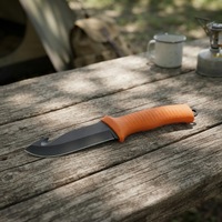 Couteau utilitaire à lame fixe SELAN, acier 3cr13, manche en TPR, personnalisable OEM, qualité industrielle, couteau de chasse et de survie, couteau de camping CT338