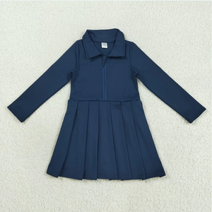 Robes de yoga pour bébés filles à manches longues et fermeture éclair, longueur genou, 8 couleurs, Sibling - Product Image 3