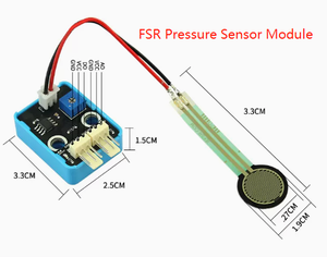 FYX FSR402 Module de transducteur de pression FSR 402 capteur de pression à Film résistif TFT couleur écran OLED <span class=keywords><strong>kit</strong></span> de manomètre - Product Image 3