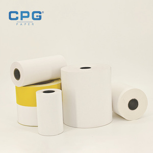 Papel Térmico para Recibos Personalizado OEM BPS, Rollo de Papel Térmico para Transacciones Bancarias de 80x80mm y 55gsm - Product Image 1