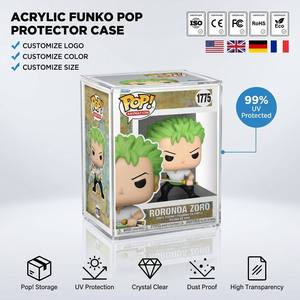 Vitrine acrylique Funko <span class=keywords><strong>Pop</strong></span> Animation : <span class=keywords><strong>One</strong></span> <span class=keywords><strong>Piece</strong></span> Roronoa <span class=keywords><strong>Zoro</strong></span>, résistante aux UV, avec couvercle magnétique, protection acrylique pour Funko <span class=keywords><strong>Pop</strong></span> - Product Image 1