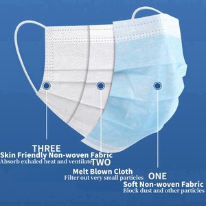 Mascarilla médica desechable no tejida superventas de fábrica para limpieza de adultos enfermeras médicos investigadores - Product Image 3