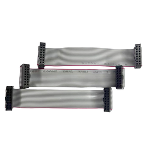 工厂定制 FC 16P IDC 灰色扁平带状电缆，带 2*8P 2.54mm 间距 100mm 电线，适用于电子设备 LED 屏幕 PCB - Product Image 1