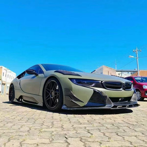 Kit carrosserie en fibre de carbone pour I8 avec lèvre avant autocollante, diffuseur, spoiler, jupes latérales et accessoires – État neuf - Product Image 5